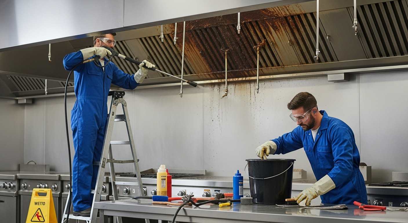 hote bucatarie profesionale - Cum previi riscul de incendiu și amenzile ISU în 2026: Ghidul degresării profesionale pentru restaurante